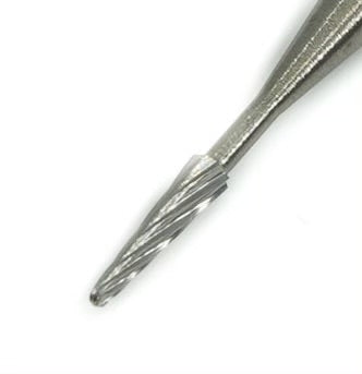 .9mm Tapered Tungsten Carbide Spiral Cone Bur